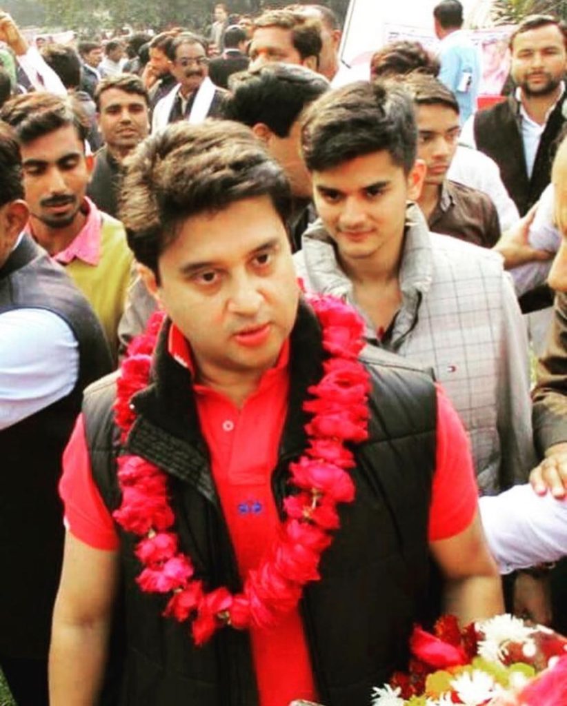 Jyotiraditya Scindia with son Mahanaryaman Scindia