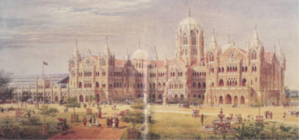 An old image of CSMT Railway station 