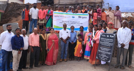 Photo 1 - Habitat for Humanity India and MRHFL handed over sanitation units to marginalised families in Ketti Panchayat, Nilgiris district, Tamil Nadu