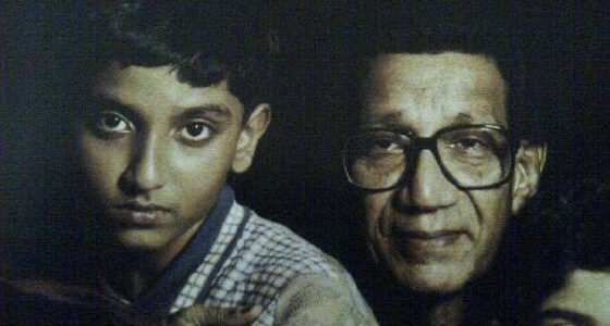 Balasaheb Thackeray with Grandson Nihar Thackeray