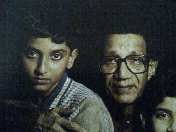 Balasaheb Thackeray with Grandson Nihar Thackeray