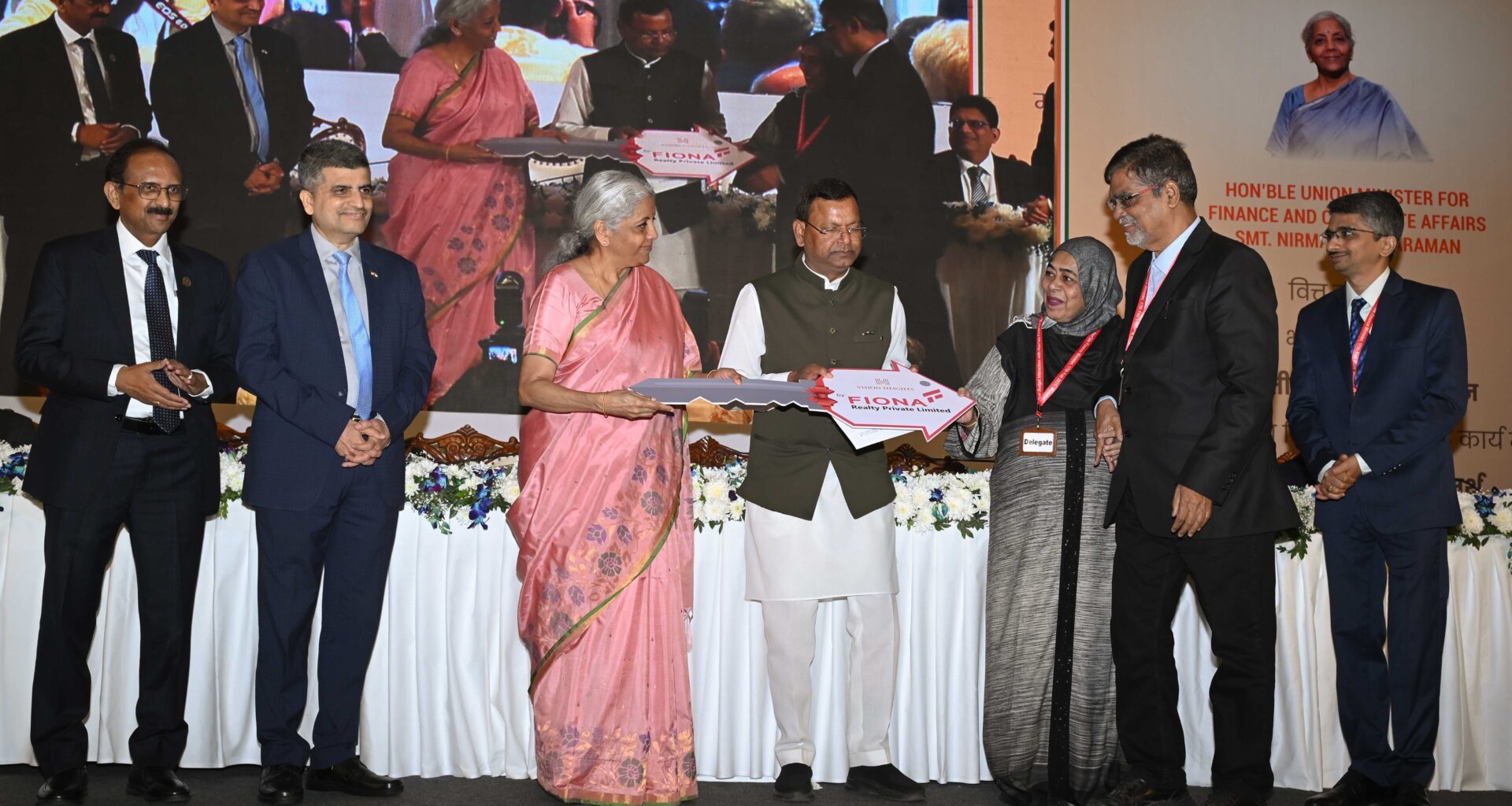 Finance Minister Nirmala Sitharaman Hands Over Keys to Homebuyers as SWAMIH Fund Completes 50,000 Homes