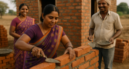 The Sampanna Ghar Abhiyan empowers 1.5 lakh rural families in Nashik to build their own homes with hands-on construction training, blending housing access with skill development and community resilience.