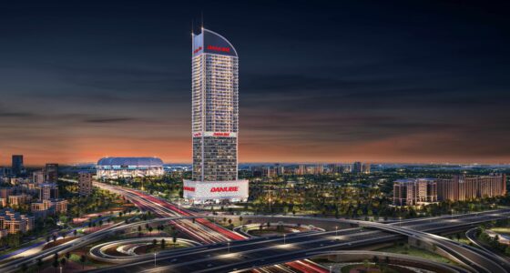 Danube Properties has launched Aspirz by Danube in Dubai Sports City, a 40-floor mixed-use tower featuring 266 offices and 432 hotel apartments. For the first time, the developer is extending its 1% monthly payment plan to office buyers, a move that could reshape commercial ownership options for SMEs and startups in Dubai.