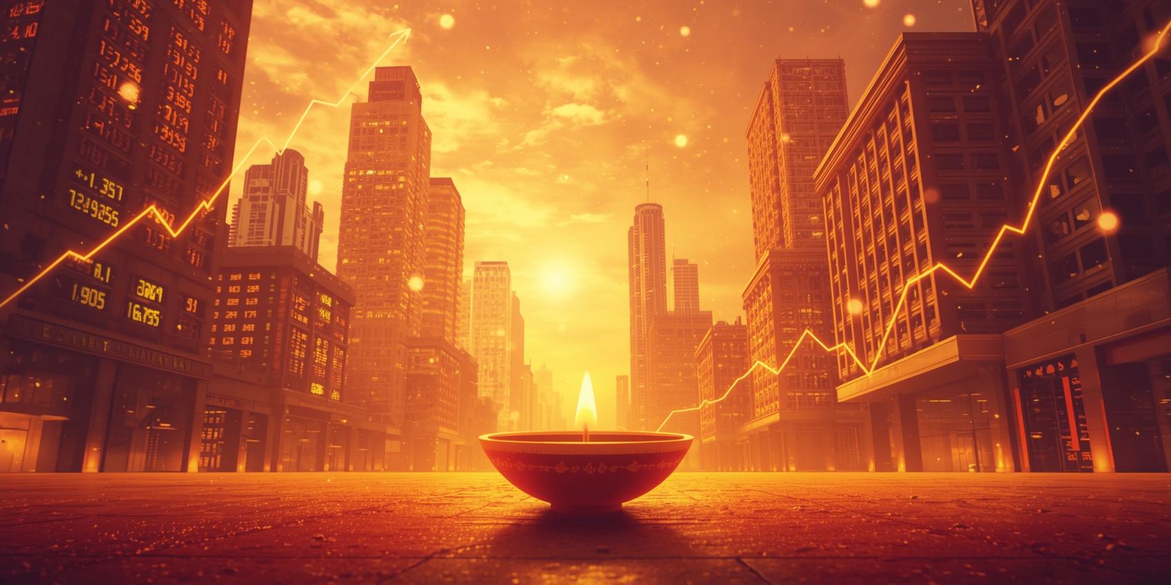 On Diwali, real-estate stocks opened with strength in large-cap names backed by festive demand and strong presales, while many smaller developers lagged. The rally remains selective—what happens next hinges on booking numbers and mid-cap participation.