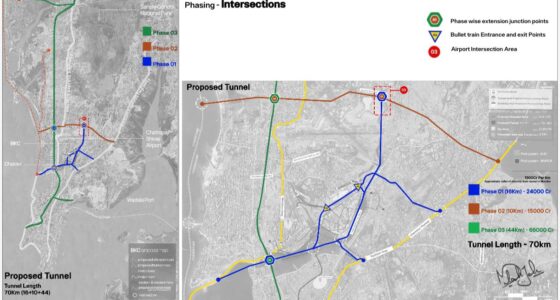MMRDA has begun preparing the DPR for Mumbai’s 70 km Integrated Tunnel Road Network — a transformative underground mobility system connecting the Coastal Road, BKC, and Airport to reduce congestion and make ‘Mumbai in Minutes’ a reality.