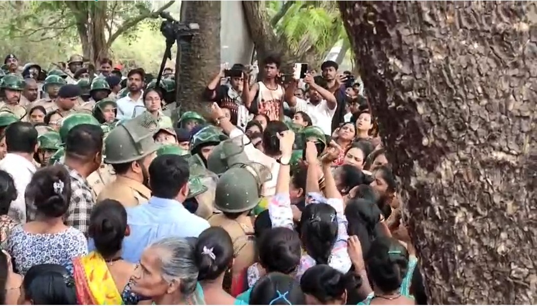 Hundreds protest at Sanjay Gandhi National Park against encroachment evictions; Forest Department claims many are repeat encroachers who misused rehabilitation, while tribals assert ancestral rights under Forest Rights Act.