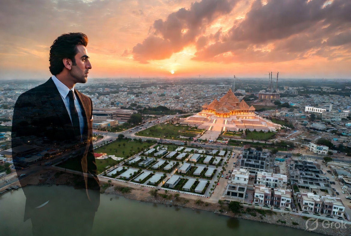 Ranbir Kapoor’s ₹3.31 crore land purchase in Ayodhya’s premium Sarayu project highlights the city’s rapid emergence as a major real estate and investment destination driven by infrastructure and tourism growth.