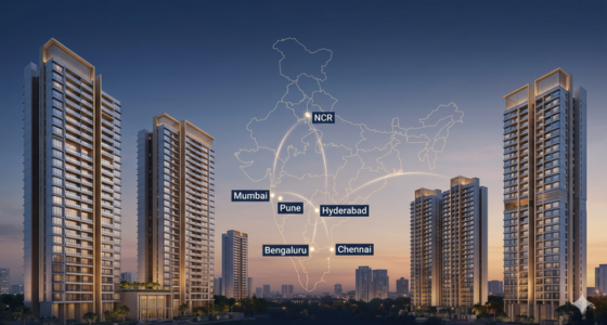 India’s top listed real estate developers reported an 18% jump in pre-sales to ₹1.48 lakh crore in FY26, with multi-city expansion and premium housing demand emerging as the biggest growth drivers.