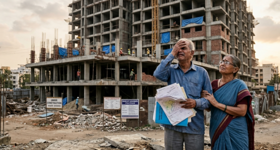 Builder took ₹90 lakh, sold the flat to a third party, bounced cheques four times. Commission orders ₹1.05 crore back with interest.