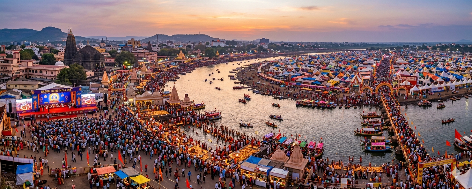 Maharashtra sanctions ₹2267 crore to acquire land for Sadhu Gram in Nashik ahead of Kumbh Mela 2027, boosting infrastructure and planning.