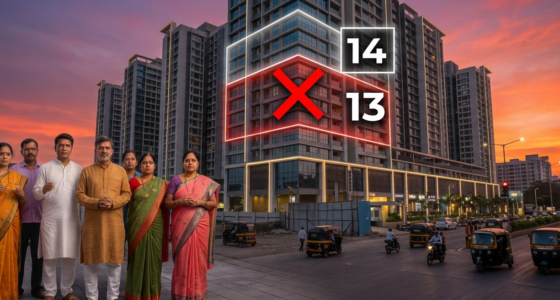 MahaRERA questions Lodha’s decision to skip 13th floor numbering in Amara project citing superstition, but rejects all reliefs sought by the housing society.