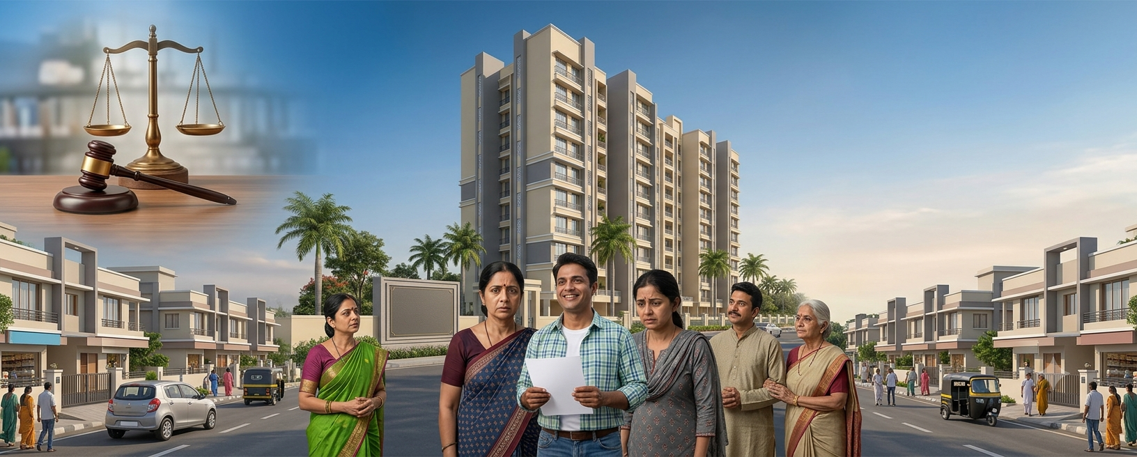 After builder’s death, court holds daughters liable; homebuyer gets relief as Vashi flats face attachment for ₹4.4 lakh refund.