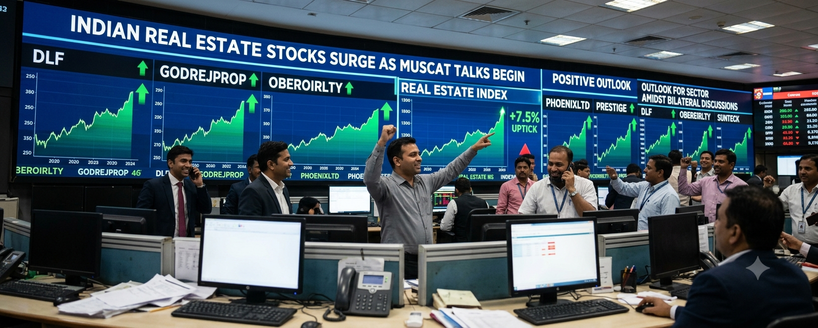 Realty stocks hold near 875 on August 19 as Muscat second round US-Iran talks begin. The sector waits on crude and Oman's next signal from the table.