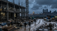 July construction demand slowed due to monsoon rains, but higher government capex could support a stronger building material recovery.