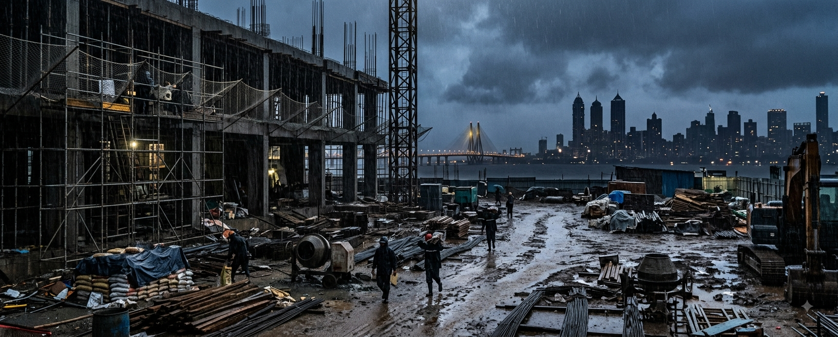 July construction demand slowed due to monsoon rains, but higher government capex could support a stronger building material recovery.