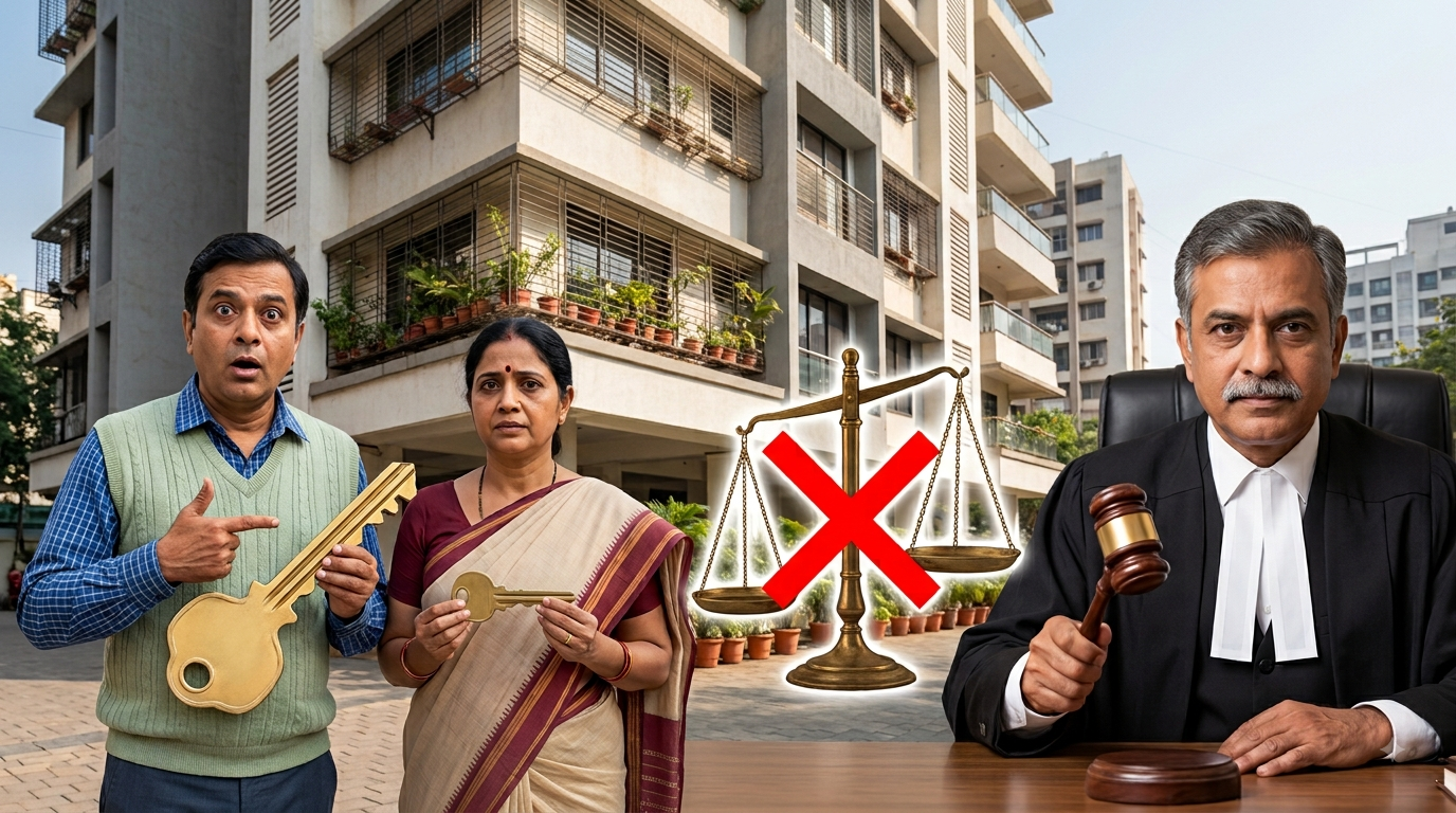 Society cannot charge higher common maintenance just because a flat or shop is bigger. Co-op Court holds charges for common amenities must be equal for all.