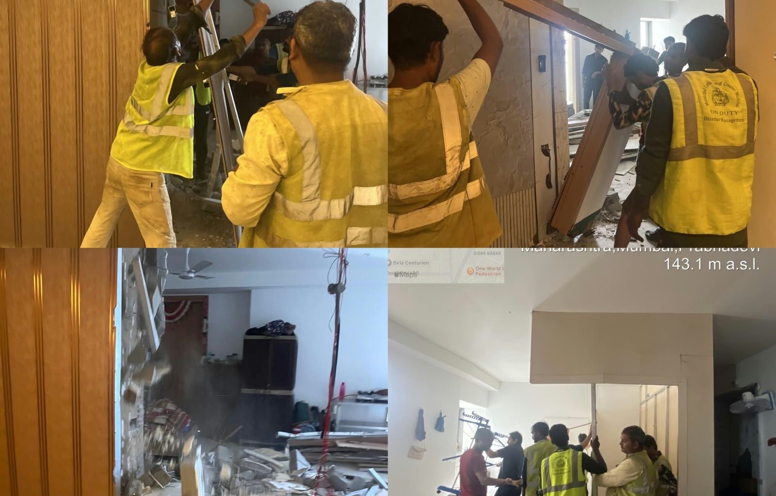 BMC demolished unauthorised alterations at Rustomjee Crown after 138 notices over alleged FSI violations and common area misuse.