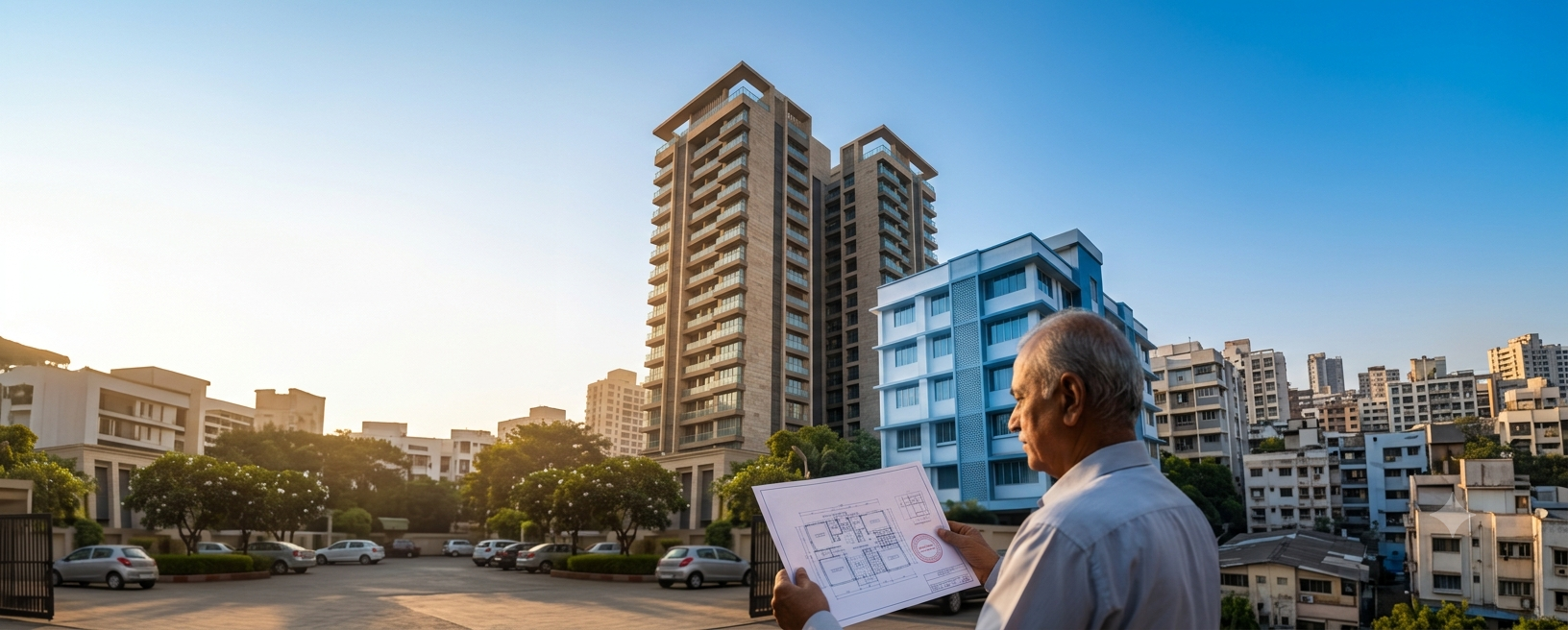 MahaREAT, MahaRERA, RA Residences, RA Associates, Dadar East, Section 14 RERA, two-thirds consent, IT building, commercial FSI, conveyance, housing society, homebuyers, Kothari, P51900001634, mixed-use project, sanctioned plan 2017, revised plan 2021, DCPR 2034, guest parking, clubhouse, fire safety, RERA penalty, Mumbai real estate, Square Feat India