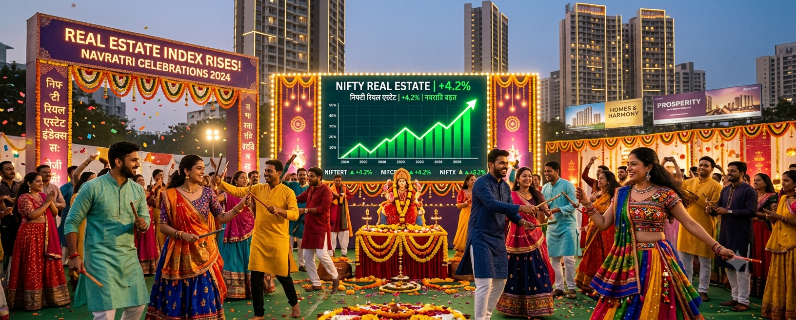 Realty Stocks End a Volatile Quarter as October Brings Festive Demand