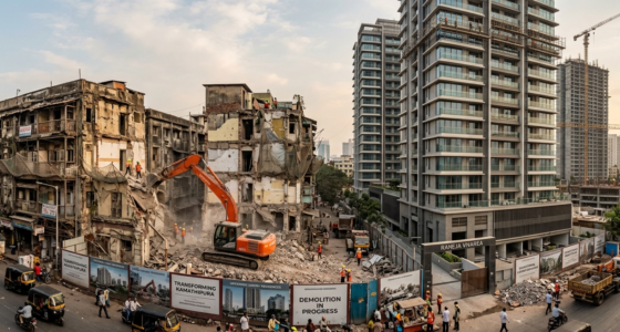 Kamathipura redevelopment moves to execution as MHADA signs C&DA agreement, covering 34 acres and 734 buildings in South Mumbai.