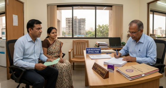 MahaRERA Pune appoints its Deputy Secretary to sign and register a Marvel Aquanas flat agreement after the builder did not.