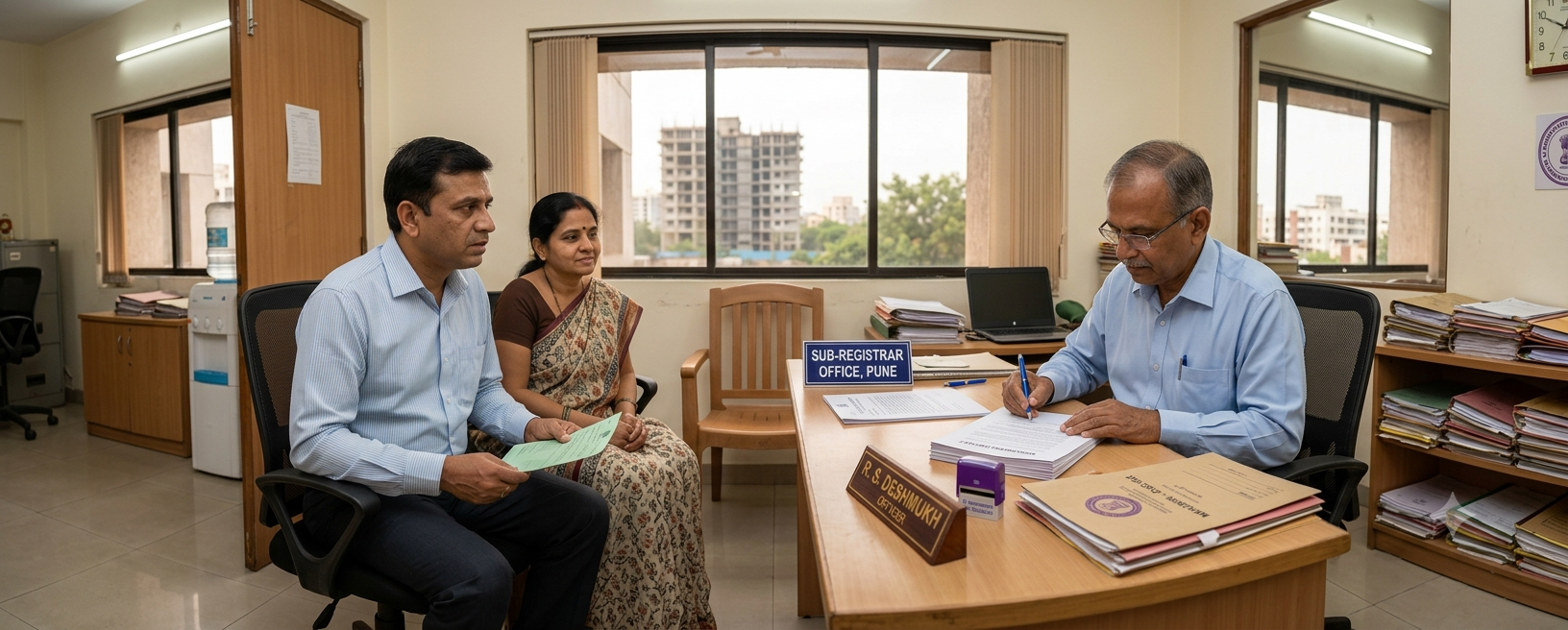 MahaRERA Pune appoints its Deputy Secretary to sign and register a Marvel Aquanas flat agreement after the builder did not.