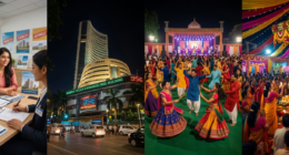Realty stocks open cautiously Tuesday as India’s September CPI arrives today. Navratri bookings build while crude eases — the rate outlook is today’s call.